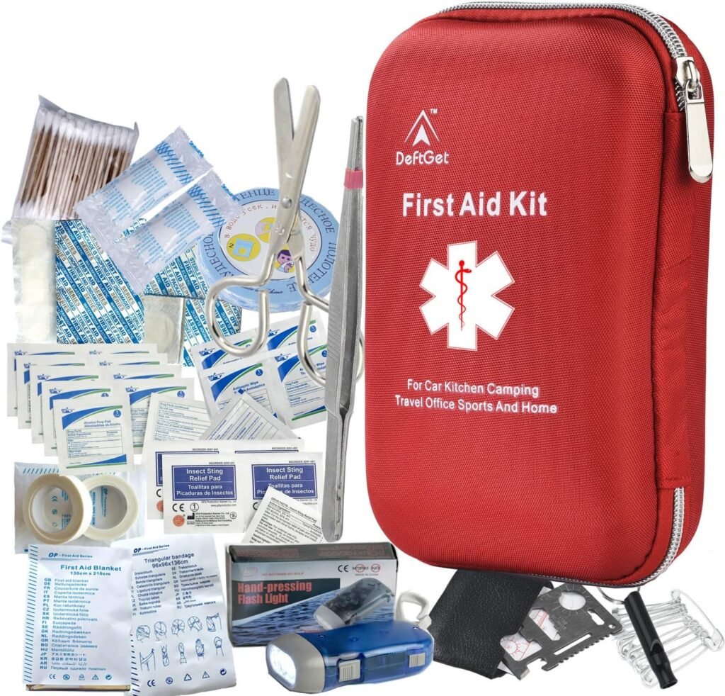 deftget Kit de primeiros socorros de 163 peças Sistema IFAK Molle à prova d'água Lesões essenciais portáteis Equipamento de emergência médica Kits de sobrevivência para carro Cozinha Acampamento Viagem Escritório Esportes Casa