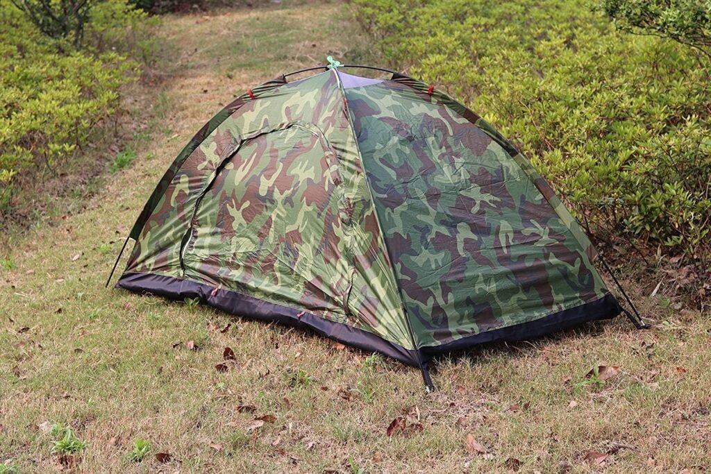 Sutekus Tent Camouflage Patterns Camping Tent Backpacking Tent for Camping Hiking 【Outdoor Equipment】